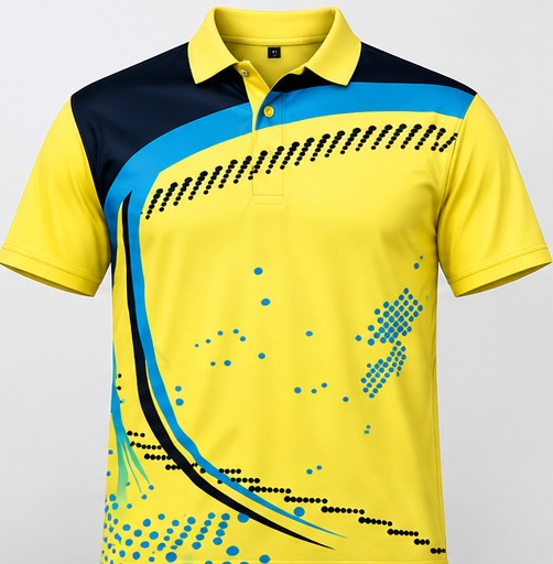 Gold pattern sports jersey